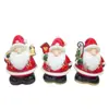 Suministro de fábrica Vela de Papá Noel para habitación Pantalla de lámpara de cerámica Regalo de Navidad Candelabro Artesanía de Cerámica de Exportación