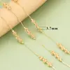 Corrente de Contas Florais Simples Nova Mais Vendida Transfronteiriça Tipo Corrente Semi-Acabada para DIY Colar Pulseira