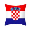 Funda de Almohada Impresa Temática de la Copa Mundial 2026 con Patrón de Bandera Nacional Funda de Cojín para Sofá para Sala de Estar y Dormitorio