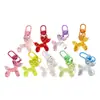 Nuevo Llavero de Perro Globo Transparente Lindo Color Gelatina Dibujos Animados Cachorro Colgante para Bolso de Mujer Adornos Hechos a Mano DIY
