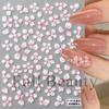 BELLEZA COMPLETA Pegatinas Nuevas para Arte de Uñas Transfronterizas Flores Cristal Gelatina en Relieve Penetrante Hielo Flor de Cuatro Pétalos Pegatinas para Arte de Uñas