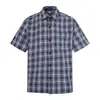 Camisas Retro Americanas a Cuadros Corte Limpio Manga Corta para Hombres y Mujeres, Nuevo Estilo de Verano Sueltas Modernas Marca Ropa de Pareja Camisas de Media Manga