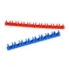 Abrazaderas de Tubería en Fila 16/20mm Material PP Rojo y Azul Sujetadores en Forma de U Abrazaderas de Fila Base de Abrazadera para Pistola de Soldadura