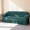 Juego de Fundas para Sofá en Forma de L con Funda Completa de Seersucker, Cojín Antideslizante para Sofá con Chaise Longue, Funda de Sofá Estilo Nórdico