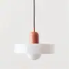 Candelabro vintage transfronterizo para comedor Memphis, Candelabro pequeño nórdico color crema para sala de estar, barra de bar, Lámpara de cristal Bauhaus para mesita de noche