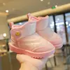 Botas de Neve Impermeáveis Antiderrapantes para Crianças com Forro de Lã Botas de Algodão Espessas para Bebê Sapatos de Algodão para Meninos Quentes para Meninas Nova Chegada 2025