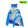 Orelhas de gato compridas primeiro som futuro 3D hoodie camisola dos desenhos animados mulheres outono e inverno capuz camisola pullover casaco