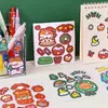 Pegatinas Navideñas de Dibujos Animados para Niños Pegatinas Decorativas Lindas para Estudiantes Manual de Bricolaje Material para Cortar Libre Pegatinas