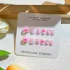 Pegatinas para Uñas Infantiles, Pegatinas para Uñas, Pegatinas Completas para Manicura, Uñas Portátiles, Uñas de Dedo de Dibujos Animados con Diamantes, Uñas Postizas, Uñas Terminadas