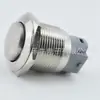 Botón Metálico de 19mm Cabeza Alta/Plana Interruptor de Botón de Arranque de Bloqueo Automático Pin C Interruptor Metálico Impermeable