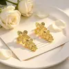 Aretes Metálicos Texturizados Retro Personalizados con Varios Estilos a Elegir, Estilo Ligero y Maduro, Aretes Sencillos para el Día a Día al por Mayor