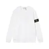 Sudadera de Manga Larga de Color Sólido Piedra con Cuello Redondo Estilo Piedra Cruz Estrella para Hombres y Mujeres, Hecha en Fábrica, Corte Holgado, Sin Capucha