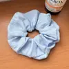 Estilo Ins Coreano Macarrón Color Sólido Versátil Algodón y Lino Goma para el Pelo Coleta Dulce Cuerda de Tela para el Pelo para Mujeres