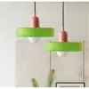 Candelabro vintage transfronterizo para comedor Memphis, Candelabro pequeño nórdico color crema para sala de estar, barra de bar, Lámpara de cristal Bauhaus para mesita de noche