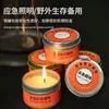 Iluminação de emergência para falta de energia em casa com velas, latas de ferro, velas de prontidão para combate, velas de emergência para prevenção de desastres e reserva, venda direta de fábrica em estoque