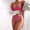 Roupa íntima lingerie sexy exportação comércio exterior Amazon mulheres três pontos alça roupa íntima mulheres traje de renda roupa íntima fábrica atacado