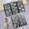 Suministro Transfronterizo de Juegos de Placas de Estampado para Uñas, Plantillas DIY de Transferencia para Uñas, Venta al por Mayor de Fabricantes