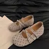 Sapatos Mary Jane Retro de Bolinhas para Mulheres, com Tiras e Salto Baixo, Novo Estilo Outono 2026, Sapatilhas que Aumentam a Altura, Sapatos Femininos Estilo Francês