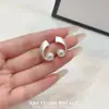 Nuevos Pendientes de Perla Plateada para Mujer, Diseño de Nicho, Lujo Ligero, Simples, Versátiles, Realzan el Temperamento, Pendiente para Viajar al Trabajo para Mujer