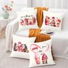 2023 Nuevo Transfronterizo Amazon Día de San Valentín Funda de Almohada Estampada de Café Sala de Estar Dormitorio Mesita de Noche Cojín Funda