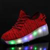 Zapatos Heelys de una rueda vibrantes luminosos de una rueda para niños Zapatos con ruedas de luz colorida de doble rueda Dropshipping