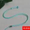 Cordón Tejido a Mano Colgante de Jade Collar con Cordón Cuerda Ajustable para Colgante Anillo de Tirar Estilo Sencillo Multicolor Opcional