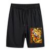 Shorts Vintage Lavados Viejos Transfronterizos para Hombre y Mujer Dragon Ball Dragon Ball Rey Mono Estampado Casual