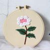 Kit de paquete de material de flores y plantas con bordado europeo para principiantes, tela DIY con pequeñas flores de la suerte, traje de costura