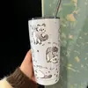 Nueva Taza de Agua Termo de Acero Inoxidable 304 para Estudiantes Hombres y Mujeres Taza de Café Portátil para el Hogar Taza de Agua 2025