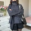Colección nueva de otoño e invierno INS transfronteriza europea y americana: chaqueta corta de doble botonadura versátil, elegante y chic con cuello mao, adecuada tanto para hombres como para mujeres