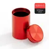 Bote de té de aleación de aluminio, recipiente portátil para viaje, hermético, tamaño pequeño, caja creativa para empaque de té, bote pequeño para té