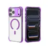 Funda magnética para teléfono con airbag en las cuatro esquinas, adecuada para Apple 18PROMAX, moderna 17PRO, tacto suave 13/14, anticaídas 15