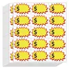 Etiquetas de Precio de Explosivo en Blanco Transfronterizas para Productos, Escribibles a Mano, Etiquetas de Precio de Producto para Mercadillo, Autoadhesivas, Coloridas