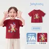 Camiseta para Niñas Jellybaby Verano 2026 Ropa de Verano para Niños Tops Frescos para Niños Tops Finos de Manga Corta para Bebés de Cinco Años