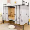 Cortina de Cama de Dormitório Cortina Blackout Pano de Bloqueio para Beliche Superior e Inferior Dormitório de Estudante Universitário Tenda para Cama de Solteiro Cortina Divisória para Beliche Superior
