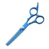 Venta al por mayor de fábrica juego de tijeras para cortar el pelo de 6 pulgadas tijeras profesionales dentadas tijeras finas para salón de belleza tijeras finas de gama media