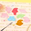Serie de Elfos Navideños Molde para Galletas 3D Simulación DIY Diseño de Presión Tridimensional Molde para Imprimir y Cortar Galletas