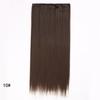 Peruca feminina europeia e americana, extensão de cabelo longo e liso, peça única, cinco clipes, peruca de cabelo com grampo, cortina de cabelo de fibra química, tomada de fábrica