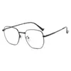 Gafas de lectura de marca BJYX, marco completo, caja de negocios, ultraligeras, ultratransparentes, de color sólido, de metal, de alta calidad, anti luz azul, espejo plano