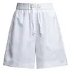 Shorts Jacquard Estilo Chinês Tendência e Versátil, Corte Evasê, Pernas Largas, Novidade Primavera/Verão 2026, Cintura Alta Elástica, Modelador