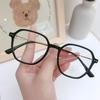 K1003 personalidad irregular estilo coreano polígono marco de gafas TR moda literaria retro marco óptico se puede equiparar con miopía