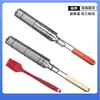 Venta Directa de Fábrica Pinza para Asar Salchichas con Mango de Madera Barbacoa Pinza Pequeña de Malla para Maíz Parrilla Canasta para Asar Hot Dogs Rejilla de Malla para Barbacoa al Aire Libre