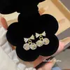 Pendientes de Moda de Aguja de Plata 925 con Cubos de Perla de Venta Caliente Pendientes Dulces de Nicho de Gama Alta Pendientes de Diseño Exquisito