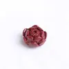 Acessórios de Cinábrio flor lótus de neve rosa contas espalhadas gota pequena cordão trançado à mão DIY material para pulseira