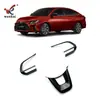 Adecuado para Toyota 23 Yaris Ativ Volante Modificado Tiras Brillantes Decorativas Vios Parche de Botón Especial