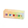 Caja Colorida de Notas Adhesivas Cuadradas Pequeñas de Color Sólido Arcoíris Multicolor, Mezcla Colorida, Desprendibles, Notas Adhesivas para Mujeres
