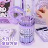 Estuche Transparente Cilíndrico para Lápices Estilo Portalápices para Estudiantes de Secundaria Diseño de Nicho No Repetitivo Caja de Papelería de Gama Alta