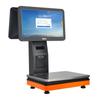 Caja Registradora Táctil de Pantalla Doble Tienda de Snacks Frutería Pesaje Todo en Uno Tienda de Conveniencia Supermercado Báscula Electrónica para Caja Registradora