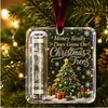 Adornos de acrílico para efectivo de Navidad, regalos para decoración de árbol de Navidad, colgantes creativos de bendición festiva, cinco diseños