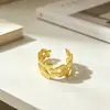 Pulseira Aberta de Metal Plissado Estrela do Mar Transfronteiriça Europeia e Americana Tendência de Personalidade Temperamento Pulseira Geométrica Joia de Mão de Luxo Leve Nicho